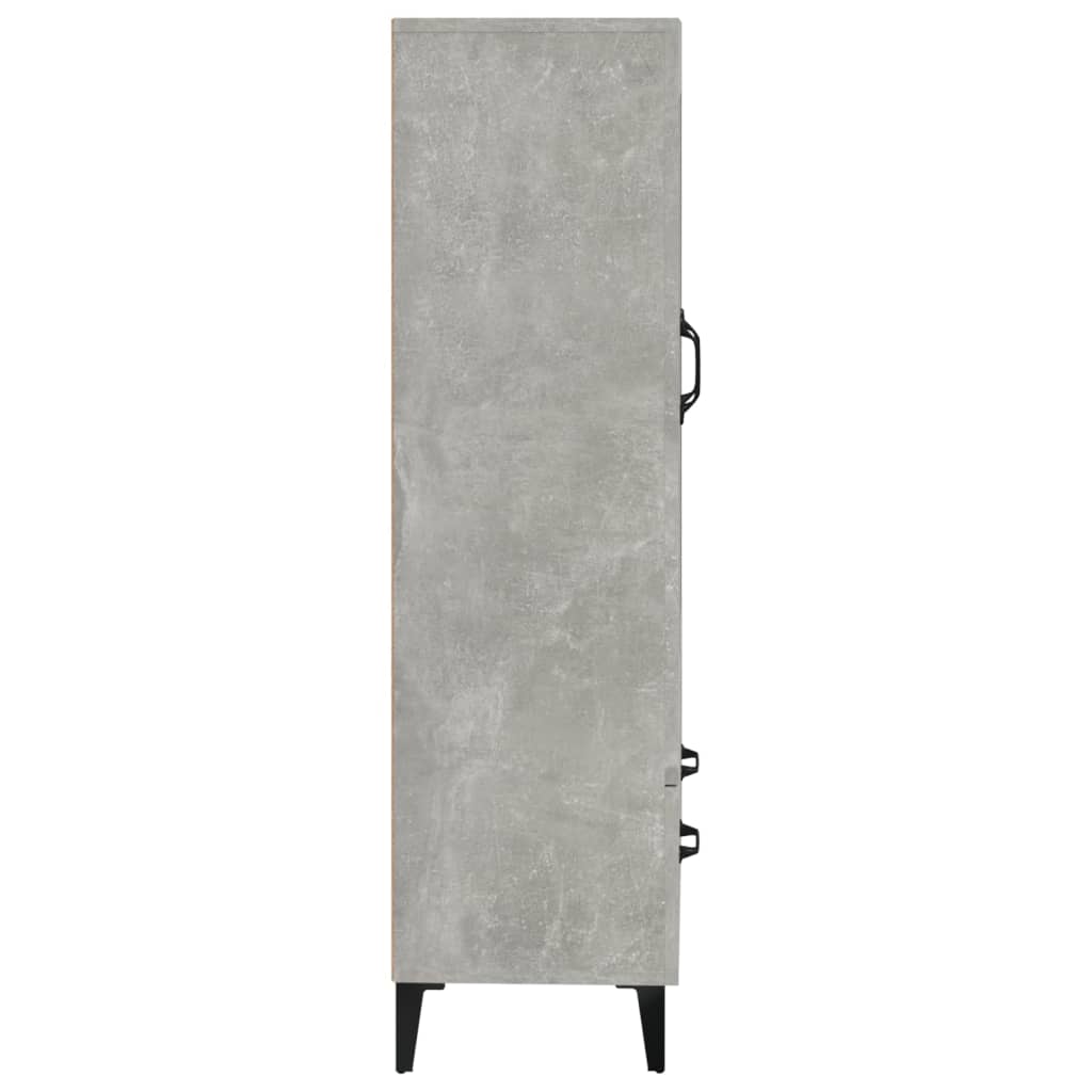 Komoda Betonově Šedá 70 X 31 X 115 Cm Kompozitní Dřevo