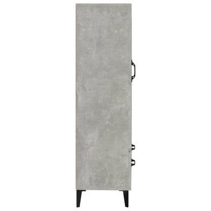 Komoda Betonově Šedá 70 X 31 X 115 Cm Kompozitní Dřevo