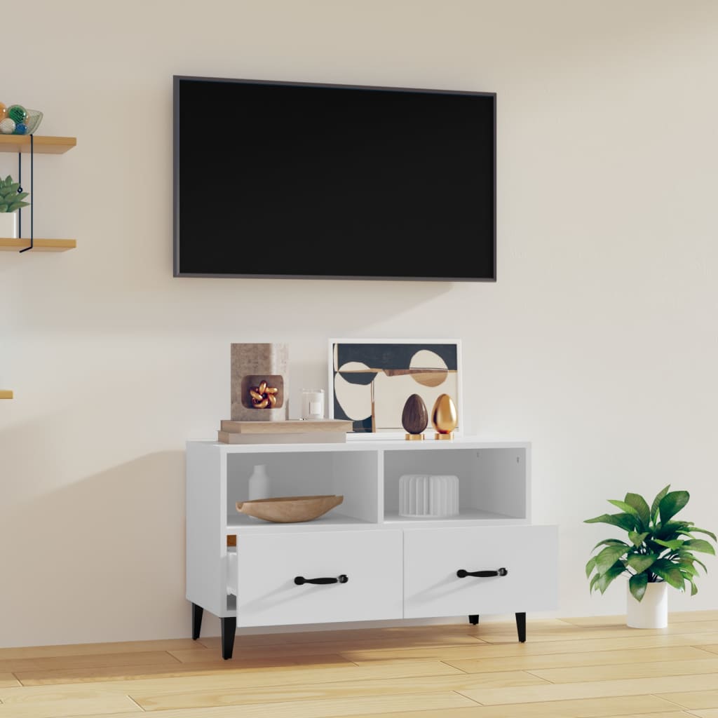 Tv Skříňka 80 X 36 X 50 Cm Kompozitní Dřevo