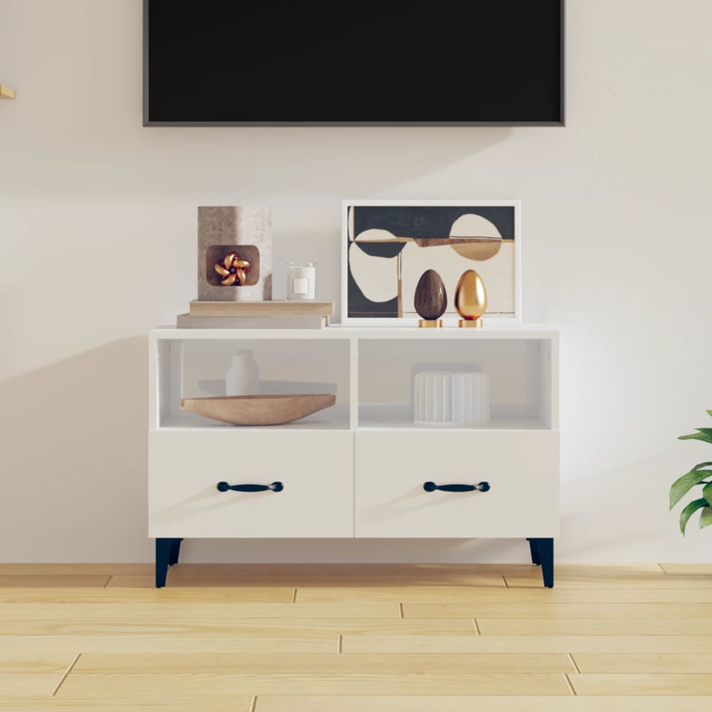 Tv Skříňka 80 X 36 X 50 Cm Kompozitní Dřevo