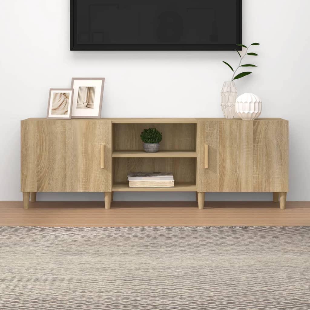 Tv Skříňka Šedá Sonoma 150 X 30 X 50 Cm Kompozitní Dřevo