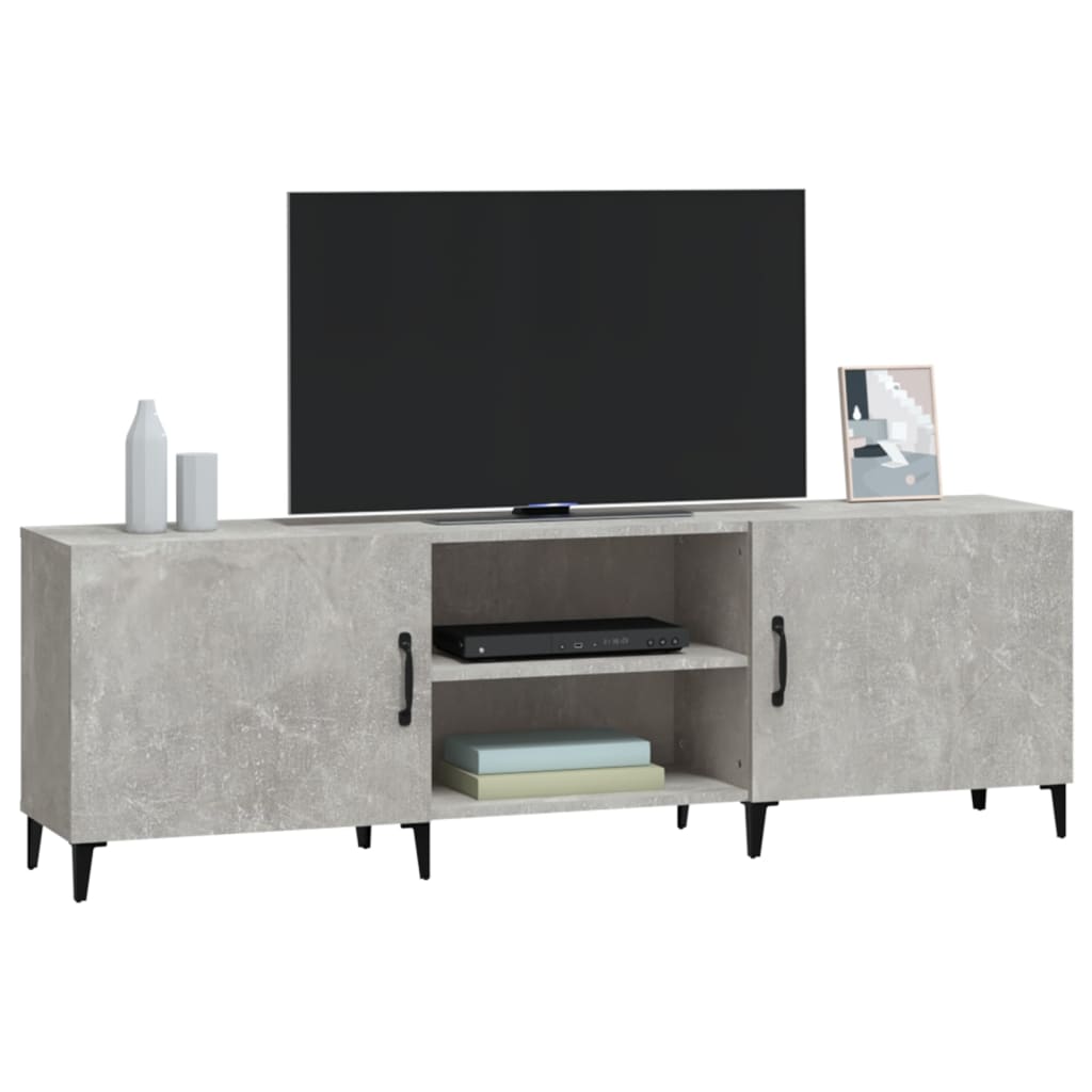 Tv Skříňka Betonově Šedá 150 X 30 X 50 Cm Kompozitní Dřevo