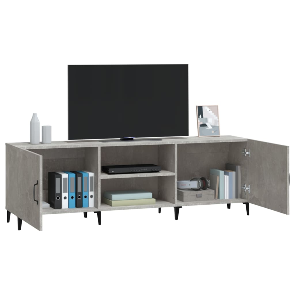 Tv Skříňka Betonově Šedá 150 X 30 X 50 Cm Kompozitní Dřevo