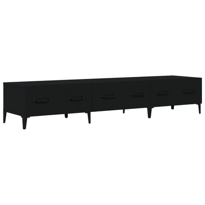 Tv Skříňka Černá 150 X 34,5 X 30 Cm Kompozitní Dřevo
