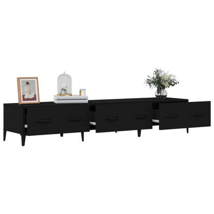 Tv Skříňka Černá 150 X 34,5 X 30 Cm Kompozitní Dřevo