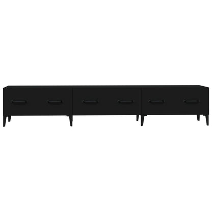 Tv Skříňka Černá 150 X 34,5 X 30 Cm Kompozitní Dřevo