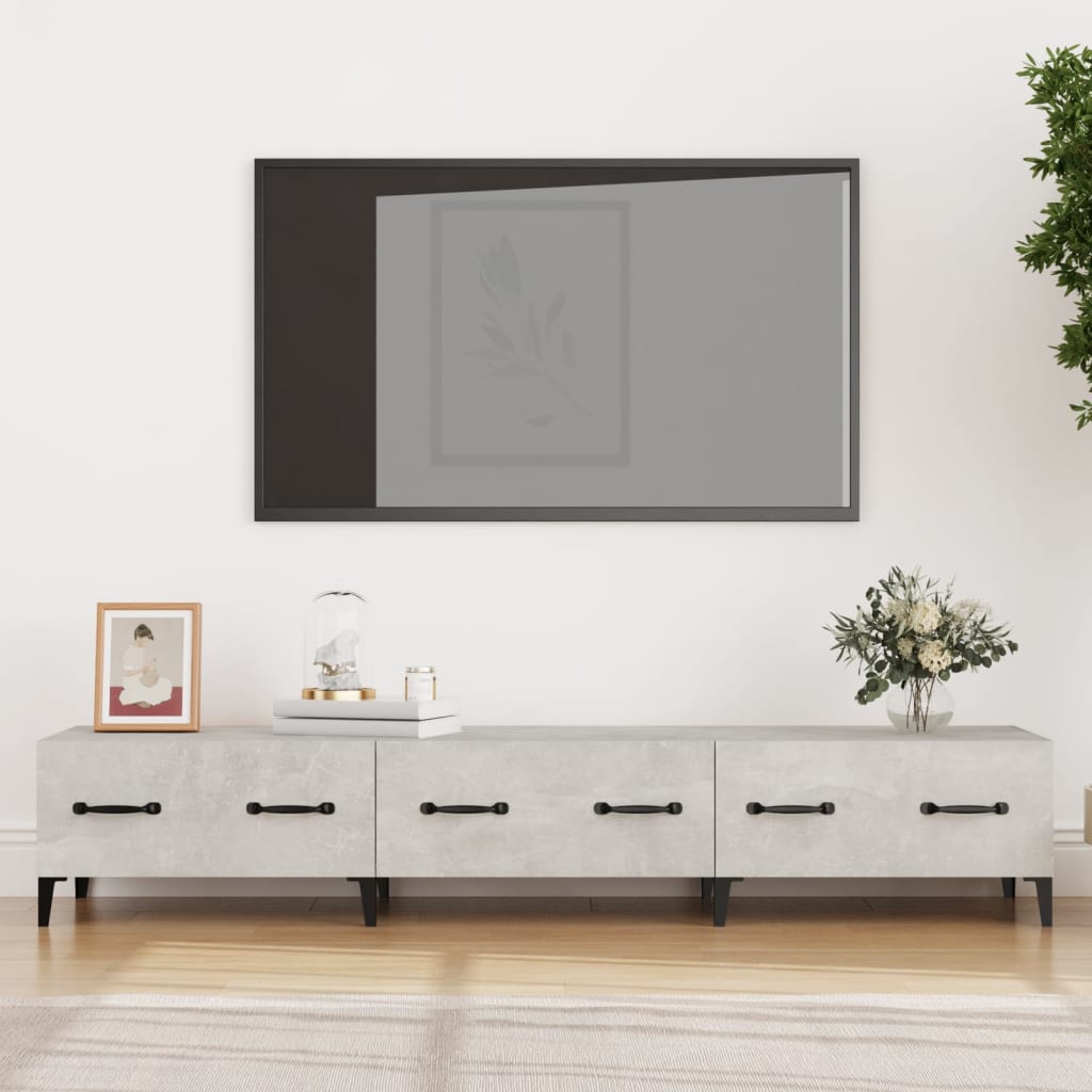 Tv Skříňka Černá 150 X 34,5 X 30 Cm Kompozitní Dřevo