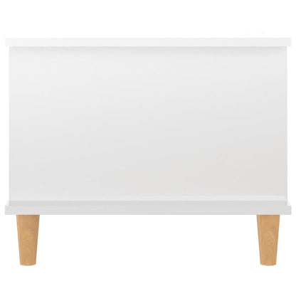 Konferenční Stolek Lesklý Bílý 90 X 50 X 40 Cm Kompozitní Dřevo