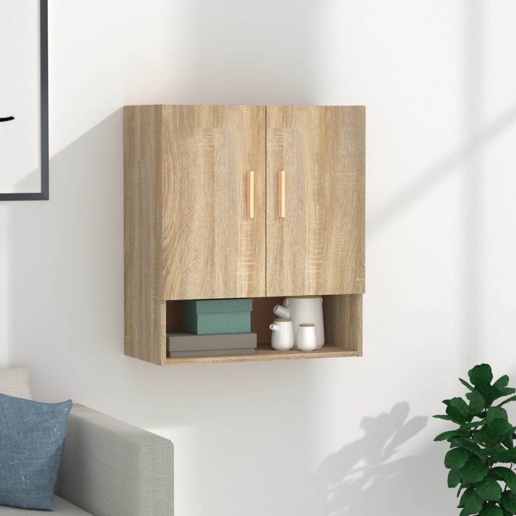 Nástěnná Skříňka Šedá Sonoma 60 X 31 X 70 Cm Kompozitní Dřevo