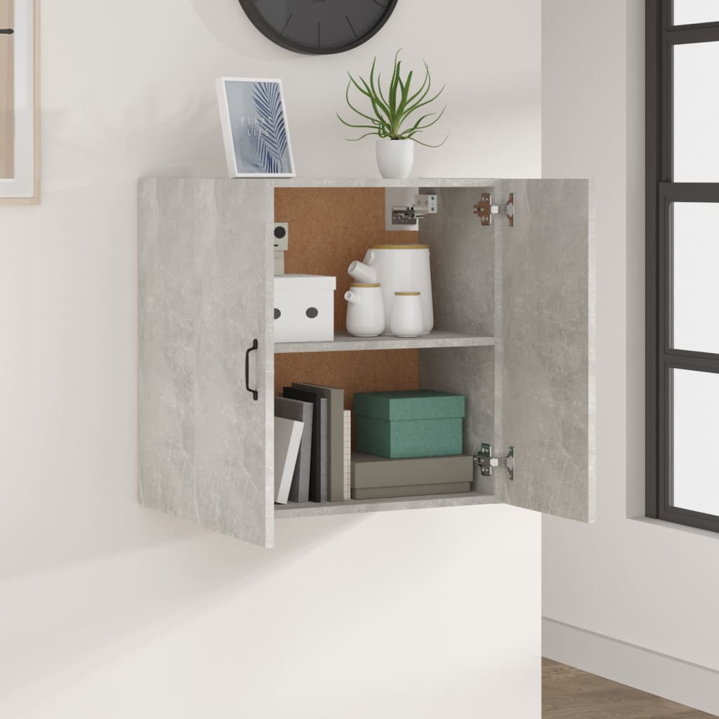 Nástěnná Skříňka Betonově Šedá 60 X 31 X 60 Cm Kompozitní Dřevo