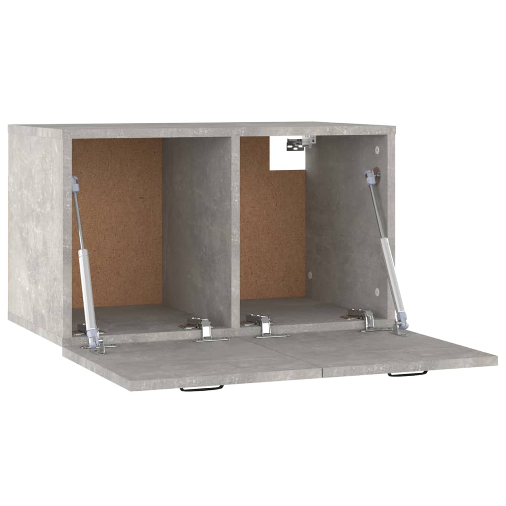 Nástěnná Skříňka Betonově Šedá 60X36,5X35 Cm Kompozitní Dřevo