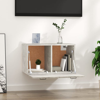 Nástěnná Skříňka Betonově Šedá 60X36,5X35 Cm Kompozitní Dřevo