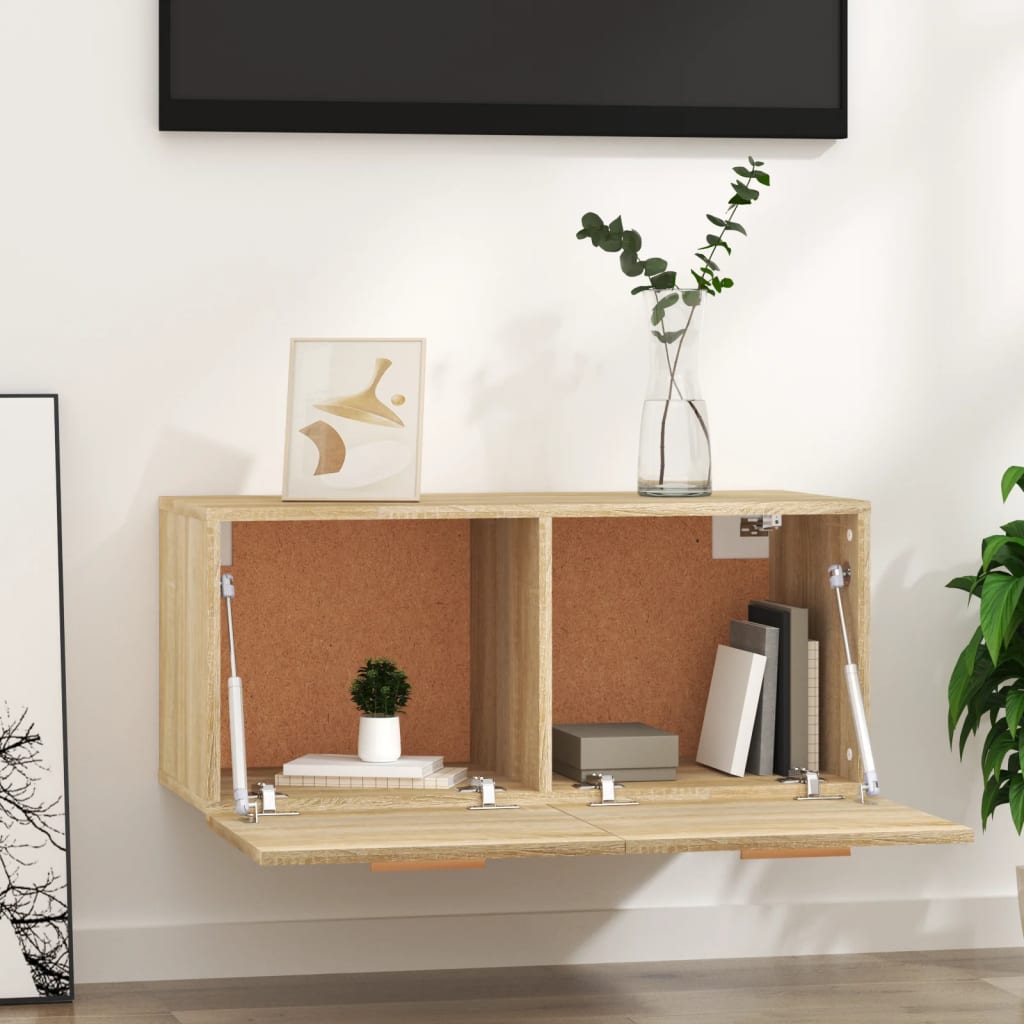 Nástěnná Skříňka Dub Sonoma 80 X 35 X 36,5 Cm Kompozitní Dřevo