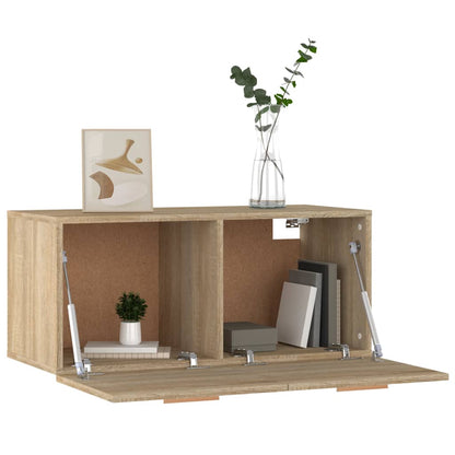 Nástěnná Skříňka Dub Sonoma 80 X 35 X 36,5 Cm Kompozitní Dřevo