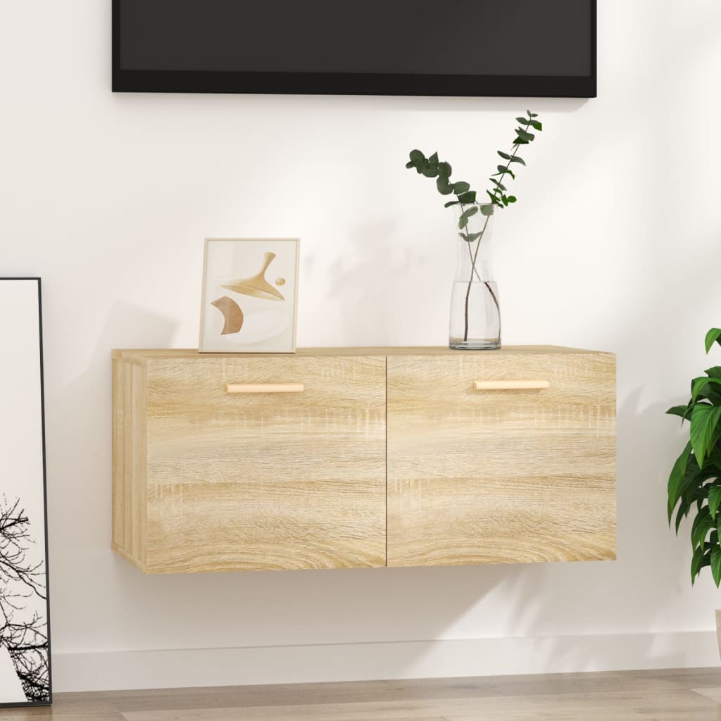 Nástěnná Skříňka Dub Sonoma 80 X 35 X 36,5 Cm Kompozitní Dřevo