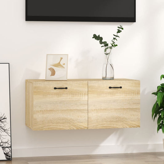 Nástěnná Skříňka Dub Sonoma 80 X 36,5 X 35 Cm Kompozitní Dřevo