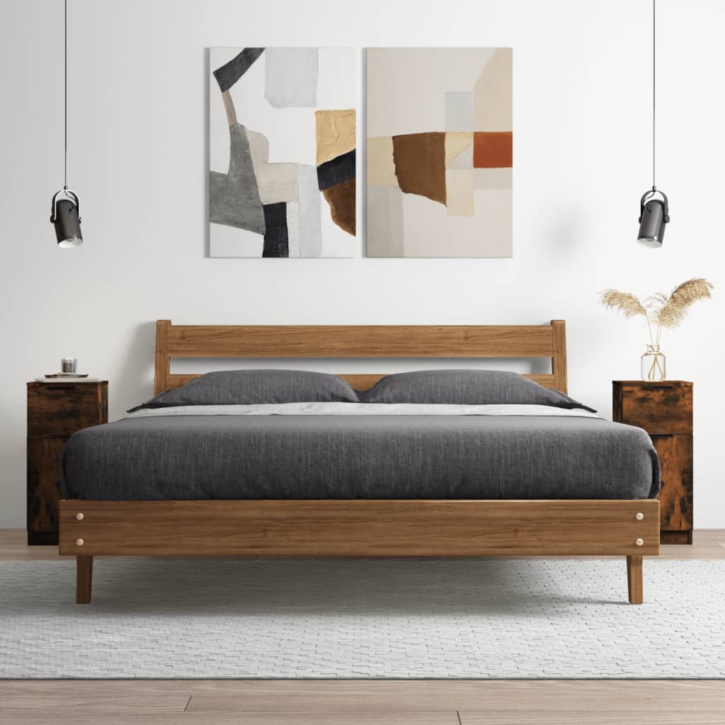 Příborník Betonově Šedý 30 X 30 X 70 Cm Kompozitní Dřevo