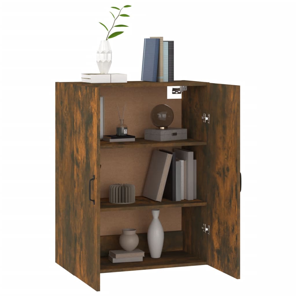 Závěsná Skříňka Kouřový Dub 69,5 X 34 X 90 Cm Kompozitní Dřevo