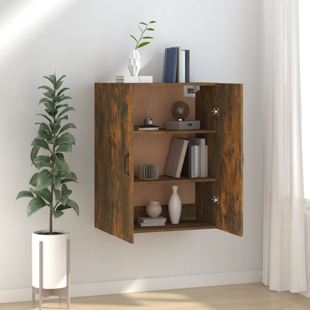 Závěsná Skříňka Kouřový Dub 69,5 X 34 X 90 Cm Kompozitní Dřevo