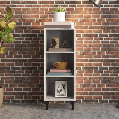 Příborník Šedý Sonoma 34,5 X 32,5 X 90 Cm Kompozitní Dřevo