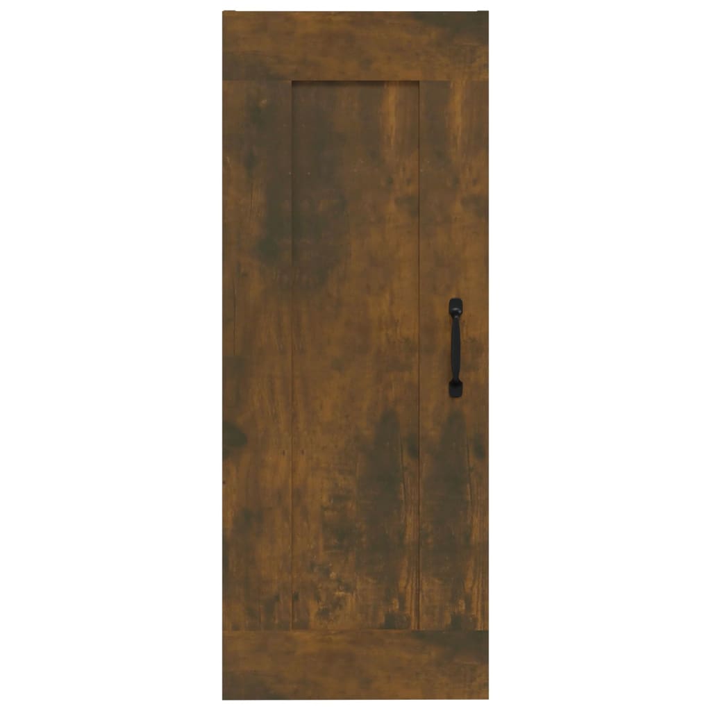 Závěsná Skříňka Kouřový Dub 35 X 34 X 90 Cm Kompozitní Dřevo