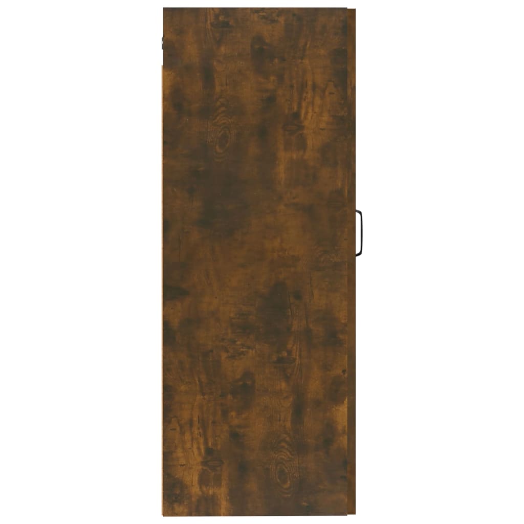 Závěsná Skříňka Kouřový Dub 35 X 34 X 90 Cm Kompozitní Dřevo