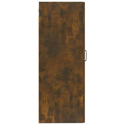 Závěsná Skříňka Kouřový Dub 35 X 34 X 90 Cm Kompozitní Dřevo