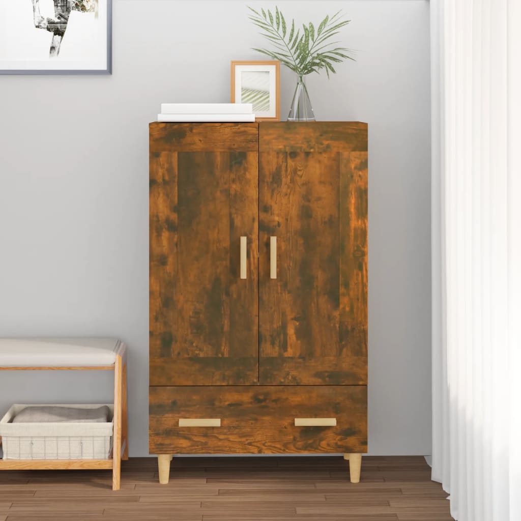 Komoda Kouřový Dub 70 X 31 X 115 Cm Kompozitní Dřevo