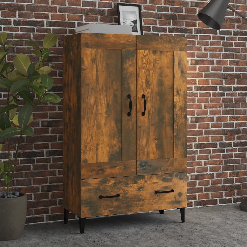 Komoda Betonově Šedá 70 X 31 X 115 Cm Kompozitní Dřevo