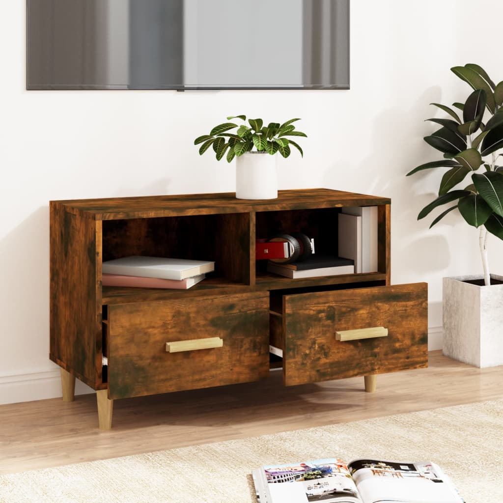 Tv Skříňka 80 X 36 X 50 Cm Kompozitní Dřevo