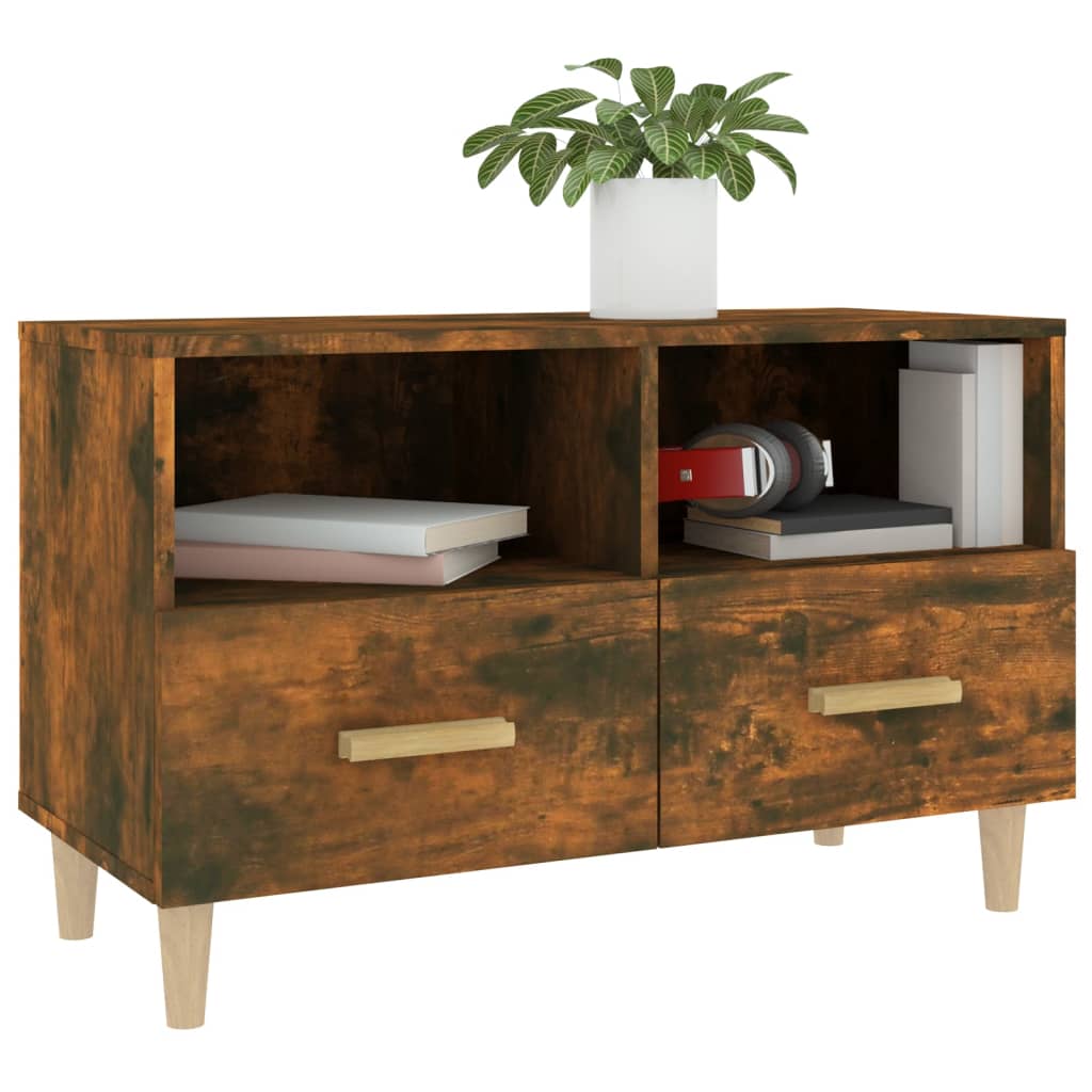 Tv Skříňka 80 X 36 X 50 Cm Kompozitní Dřevo