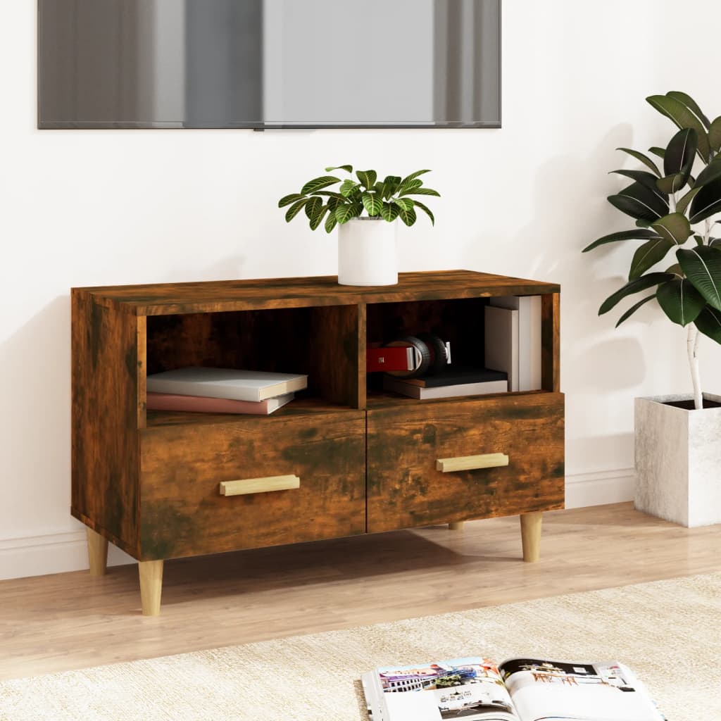 Tv Skříňka 80 X 36 X 50 Cm Kompozitní Dřevo