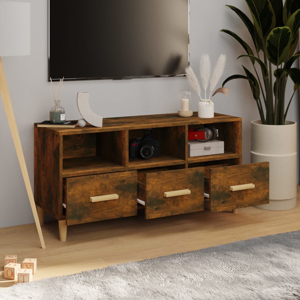 Tv Skříňka 102 X 36 X 50 Cm Kompozitní Dřevo