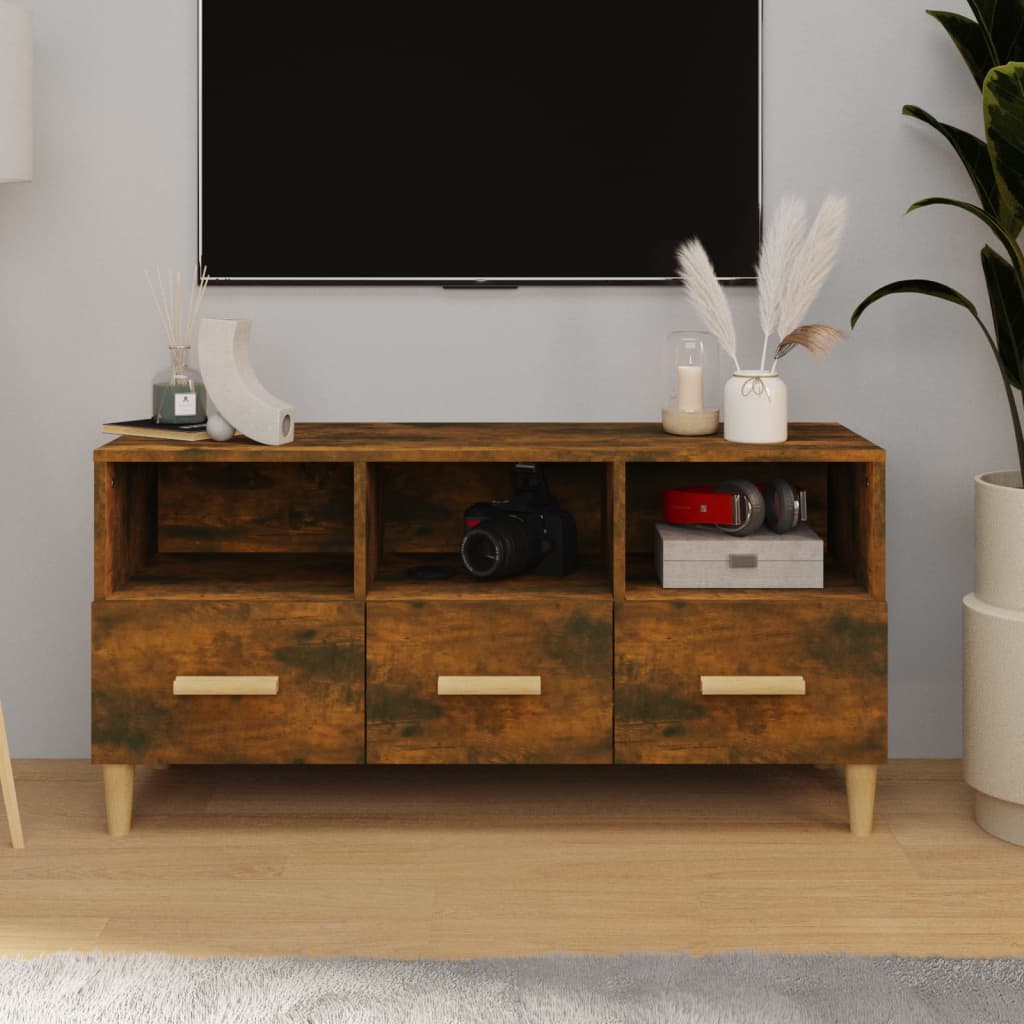 Tv Skříňka 102 X 36 X 50 Cm Kompozitní Dřevo
