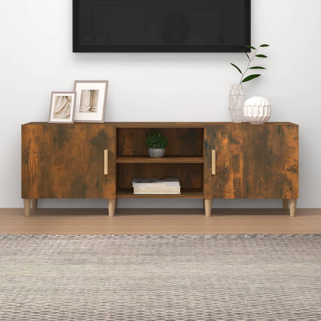 Tv Skříňka Šedá Sonoma 150 X 30 X 50 Cm Kompozitní Dřevo