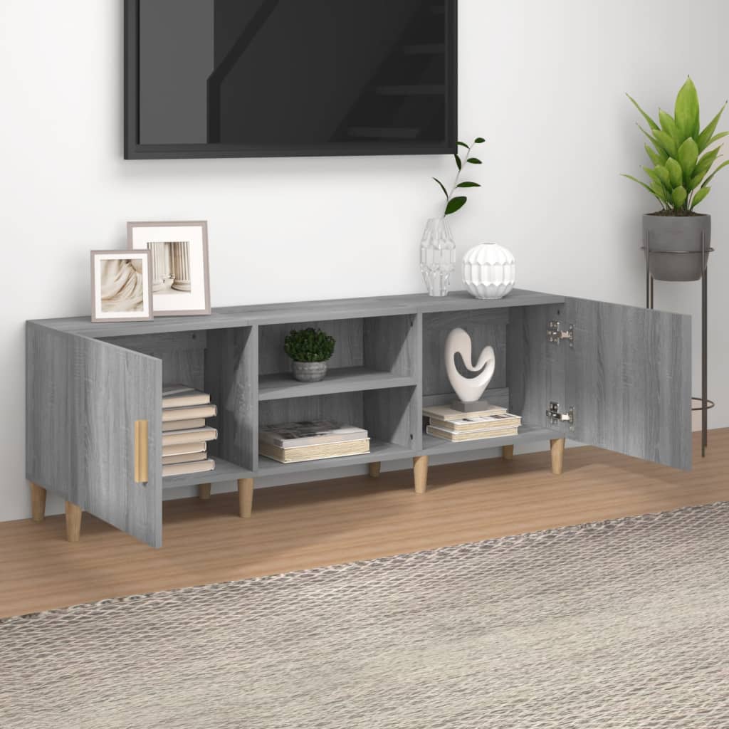 Tv Skříňka Šedá Sonoma 150 X 30 X 50 Cm Kompozitní Dřevo