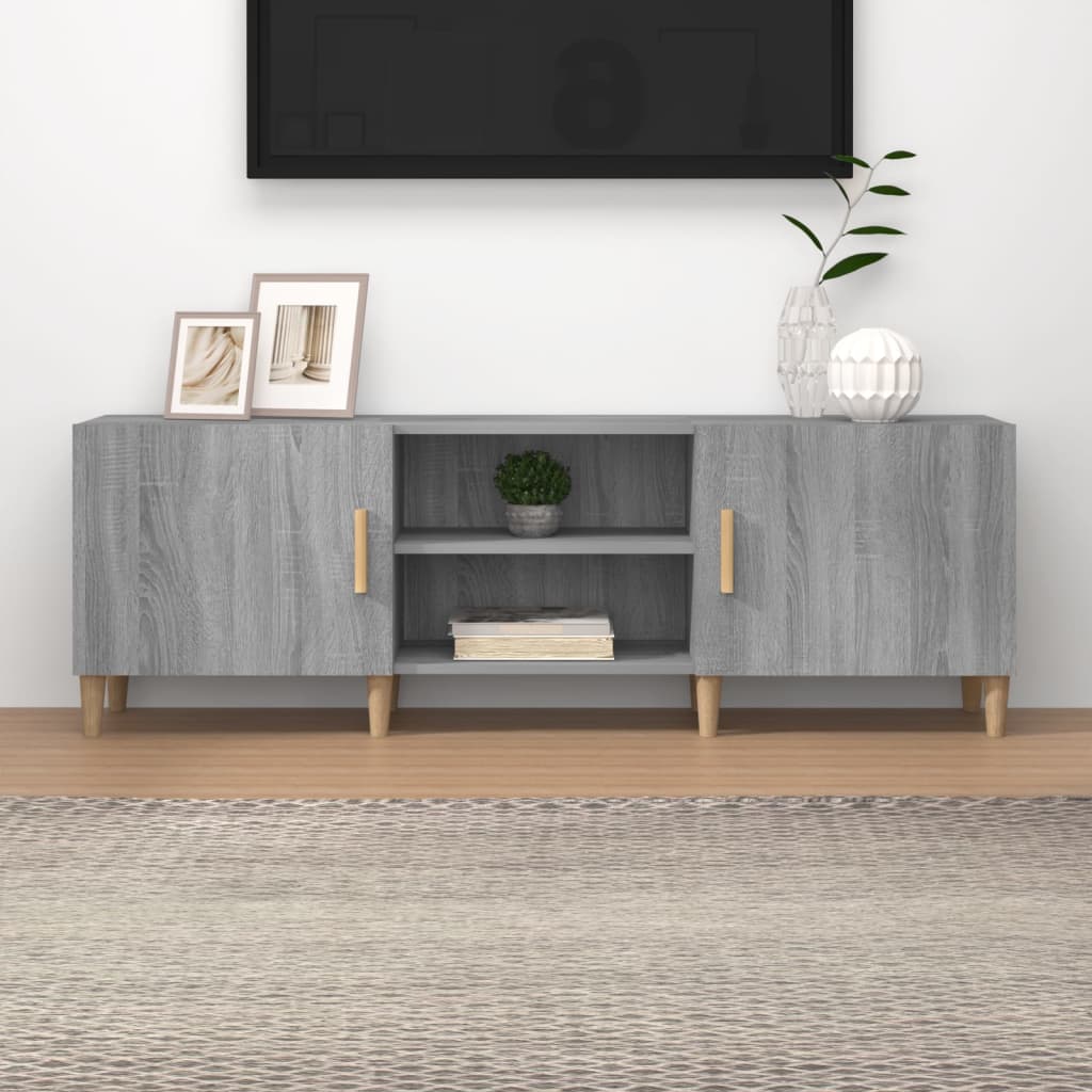 Tv Skříňka Šedá Sonoma 150 X 30 X 50 Cm Kompozitní Dřevo