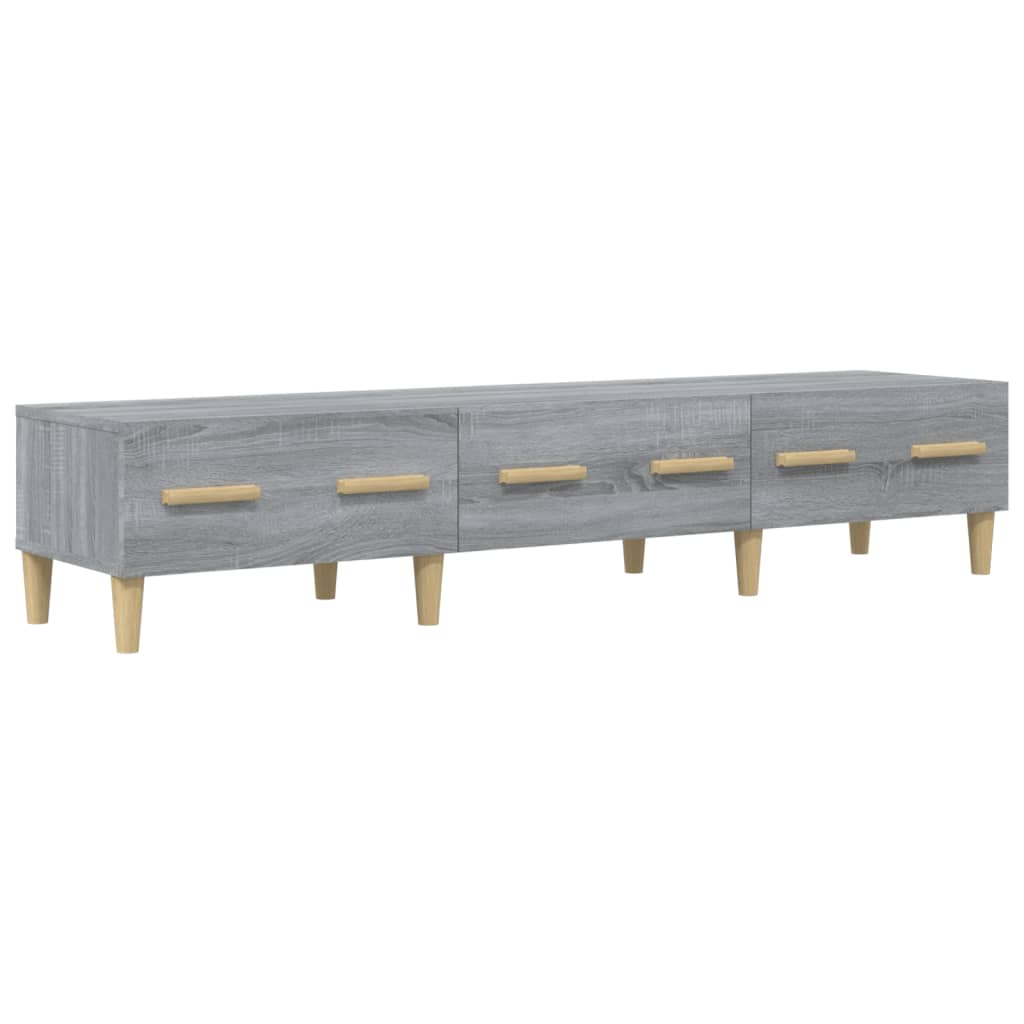 Tv Skříňka Šedá Sonoma 150 X 34,5 X 30 Cm Kompozitní Dřevo