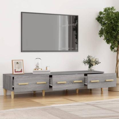 Tv Skříňka Šedá Sonoma 150 X 34,5 X 30 Cm Kompozitní Dřevo