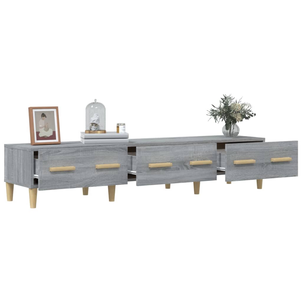 Tv Skříňka Šedá Sonoma 150 X 34,5 X 30 Cm Kompozitní Dřevo