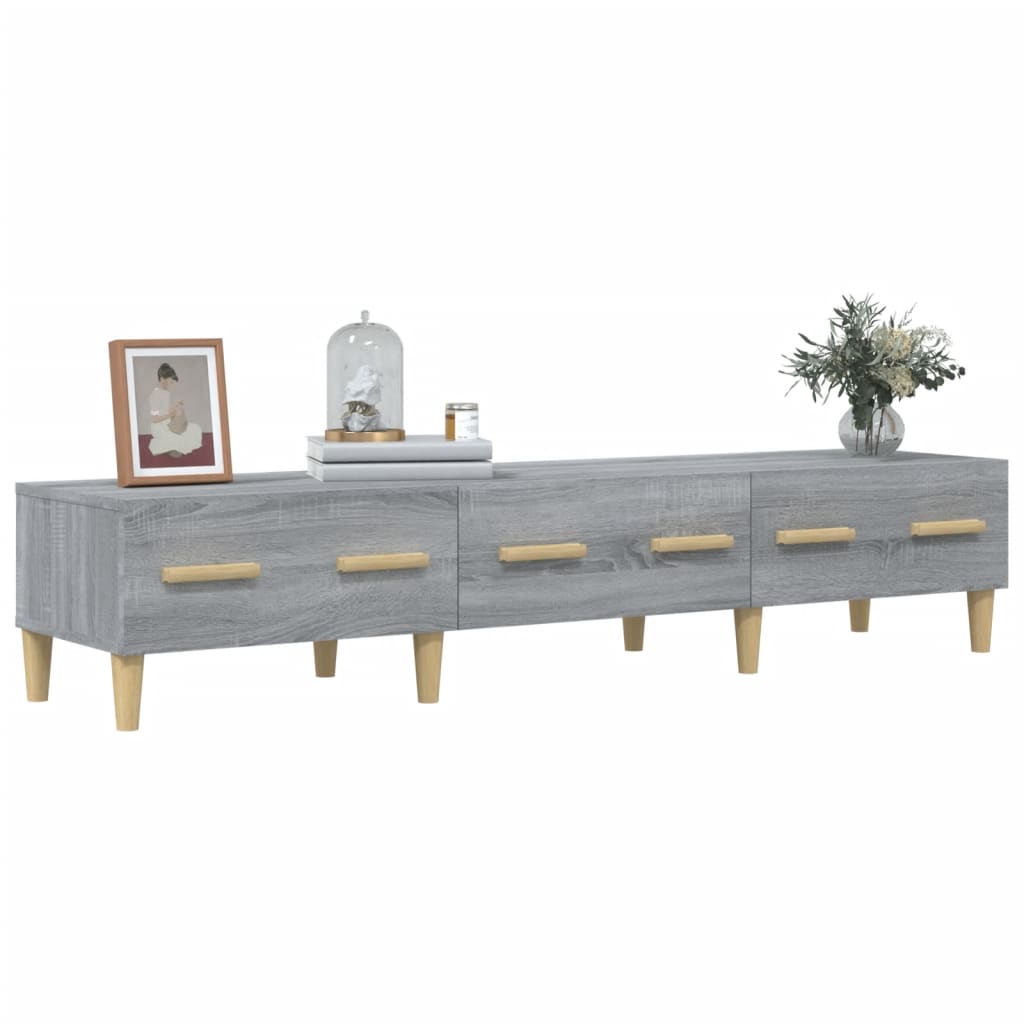 Tv Skříňka Šedá Sonoma 150 X 34,5 X 30 Cm Kompozitní Dřevo