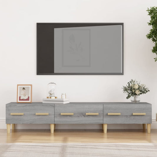 Tv Skříňka Šedá Sonoma 150 X 34,5 X 30 Cm Kompozitní Dřevo