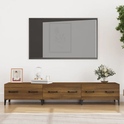 Tv Skříňka Černá 150 X 34,5 X 30 Cm Kompozitní Dřevo