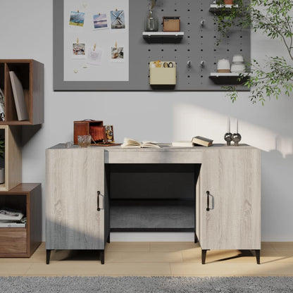 Psací Stůl Betonově Šedý 140 X 50 X 75 Cm Kompozitní Dřevo