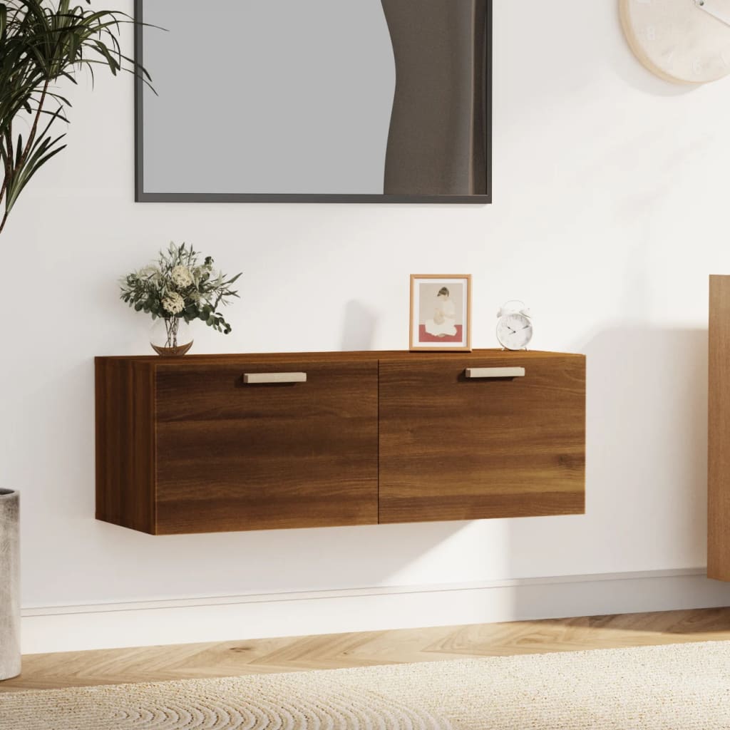 Nástěnná Skříňka Šedá Sonoma 100X36,5X35 Cm Kompozitní Dřevo