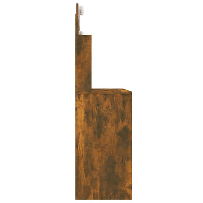 Toaletní Stolek S Led 96 X 40 X 142 Cm