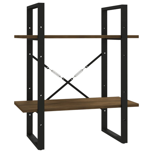 2Patrová Knihovna 60 X 30 X Hnědý Dub