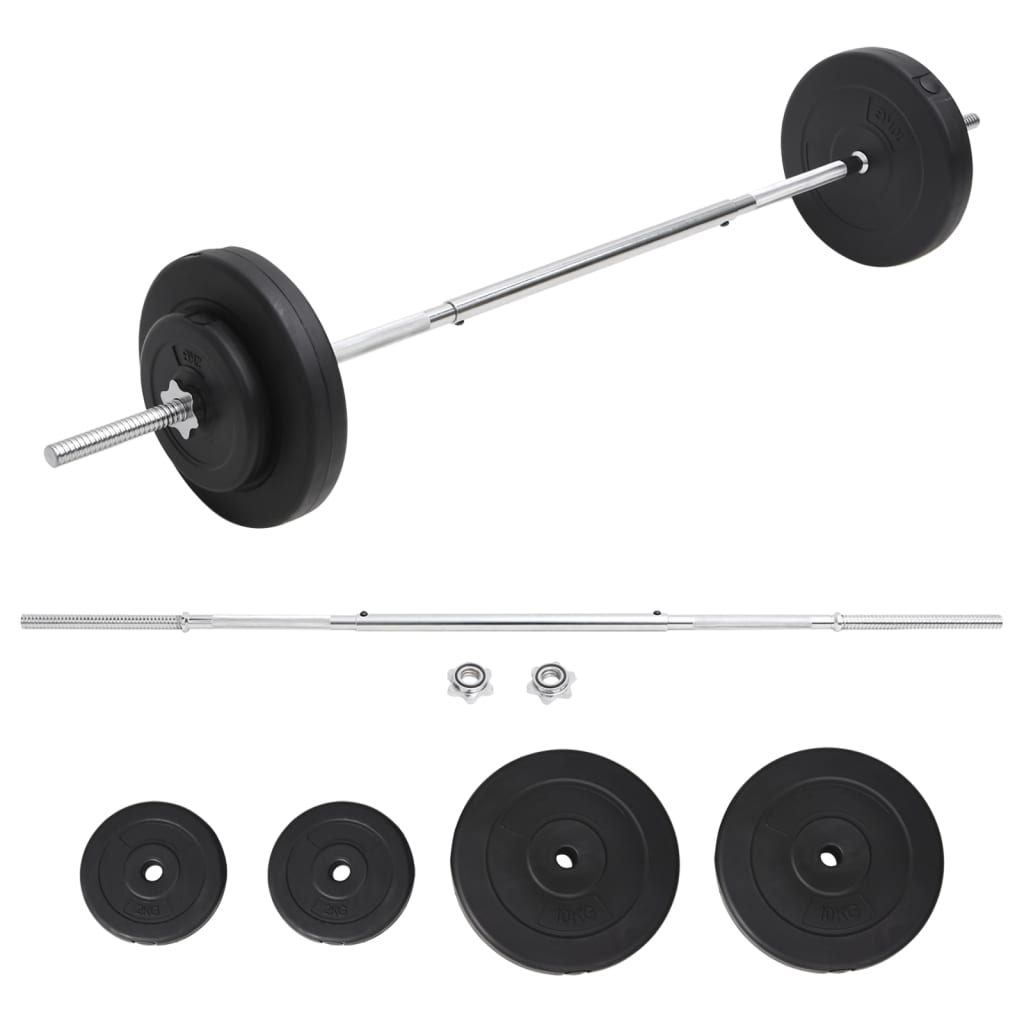 Obouruční Činka Se Závažím 30 Kg