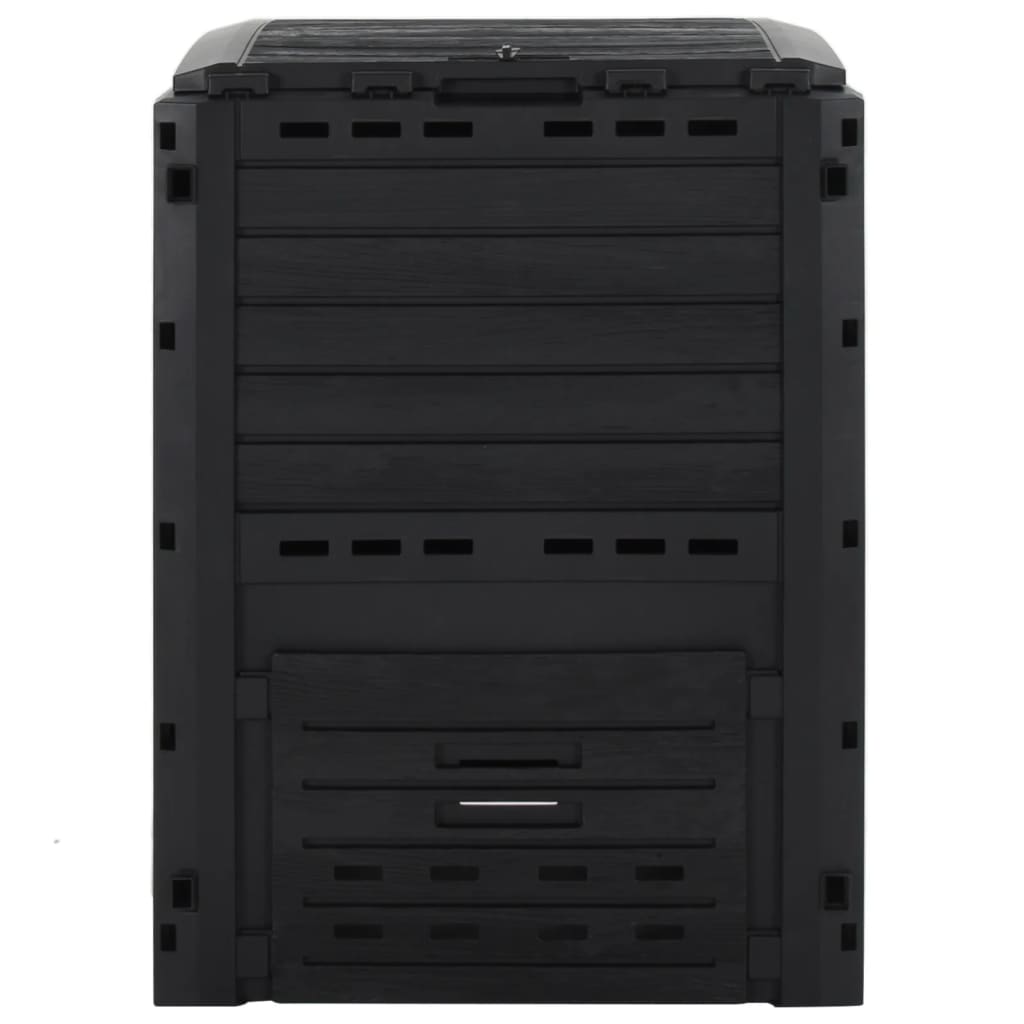 Zahradní Kompostér Černý 280 L Polypropylen