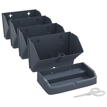 Sada Vertikálních Zahradních Truhlíků 4 Ks Antracitová Pp